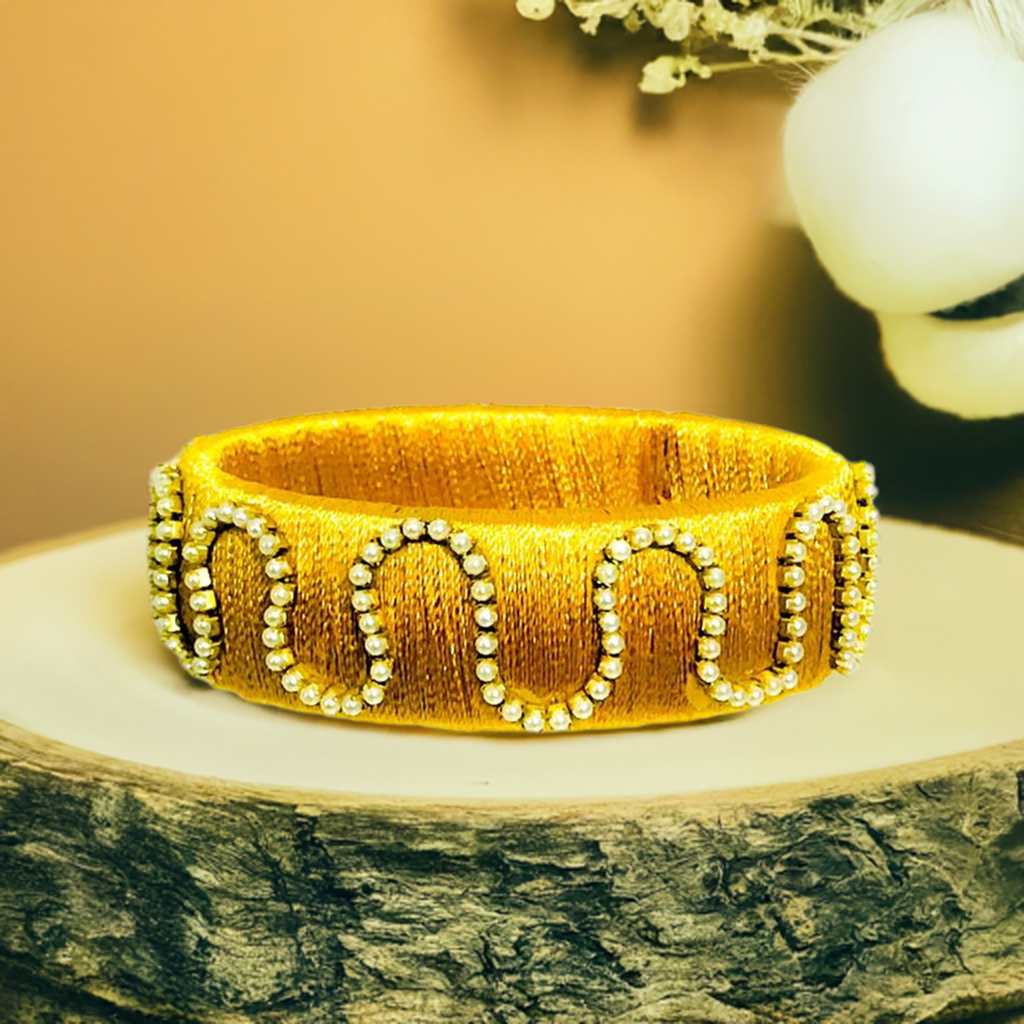 Silk thread single bangle kada type