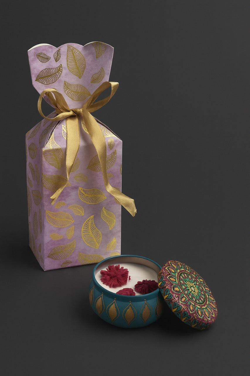 Christmas Candle Hamper Box