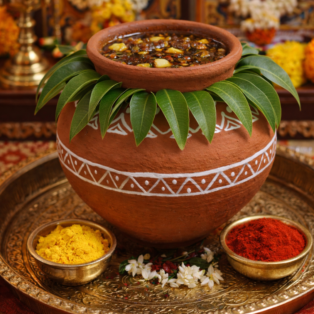 Ugadi Pickle Pot (small size)
