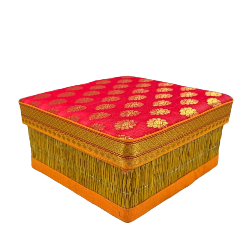 6 Inch Decorative Korai Box for Return Gifts | Handmade Traditional Storage & Gift Box