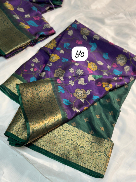 Kalamkari soft silk saree