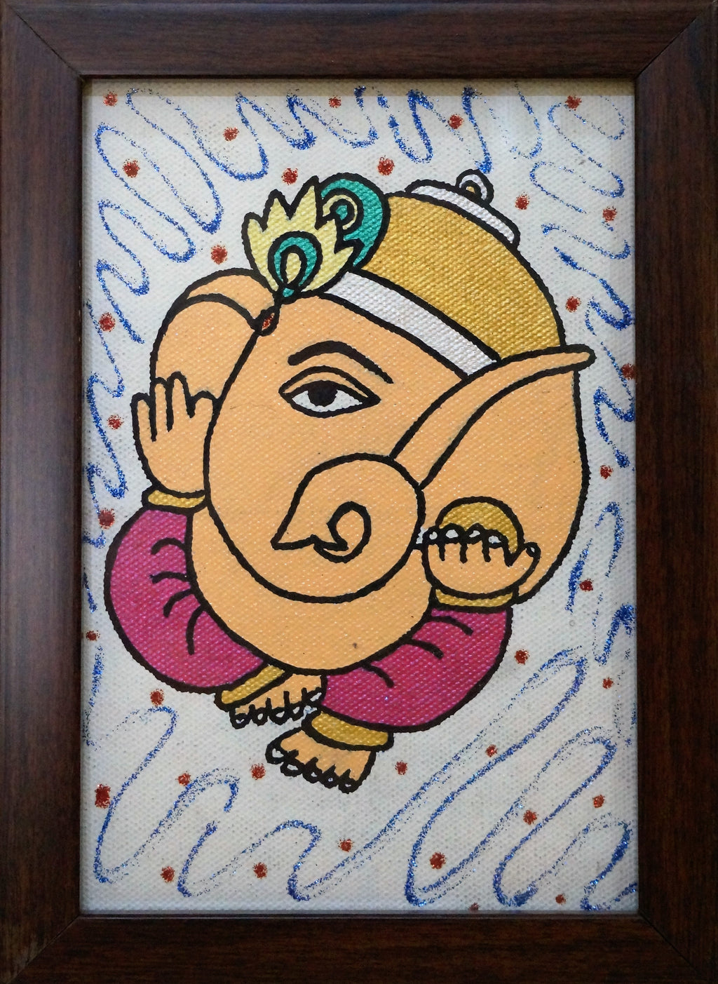 Ganesha painting on canvas