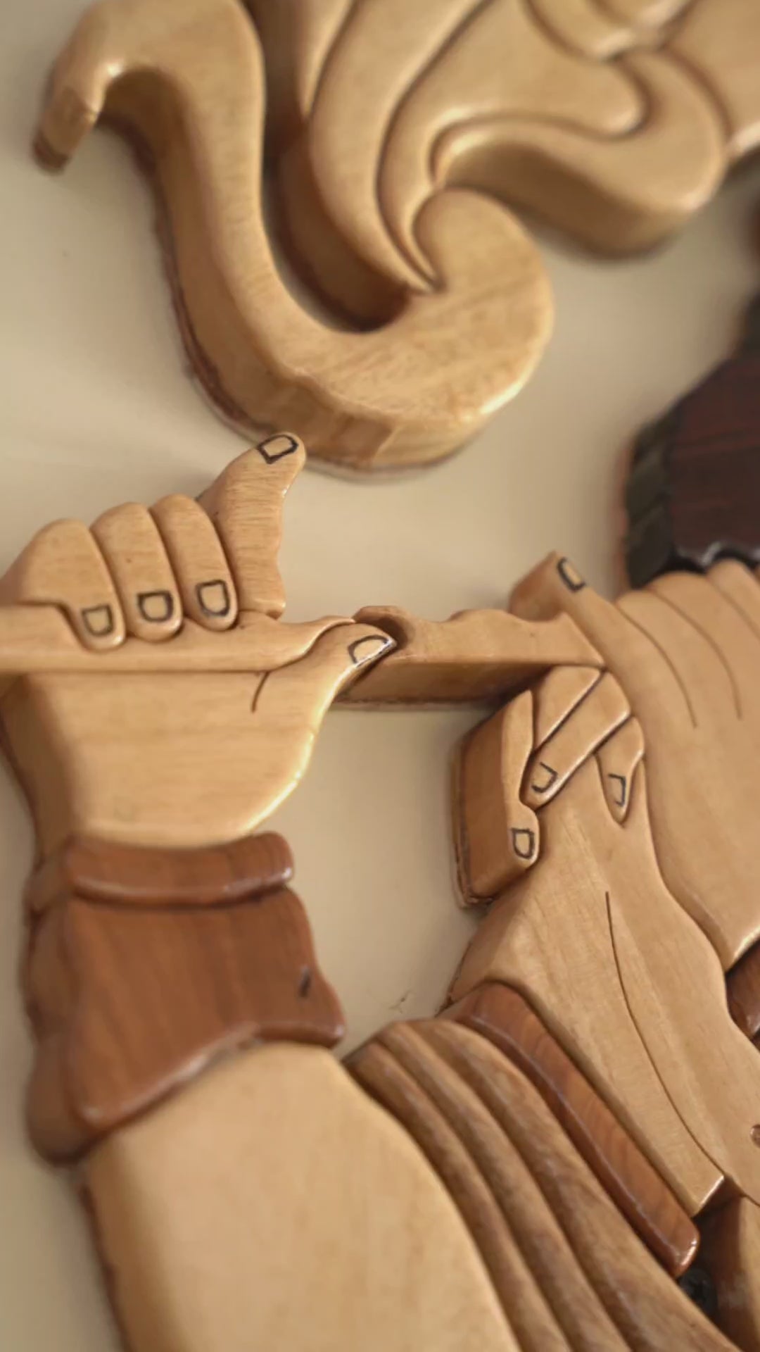 Radha Krishna Wooden Wall Art | Handmade Sculpture with Natural Pigments