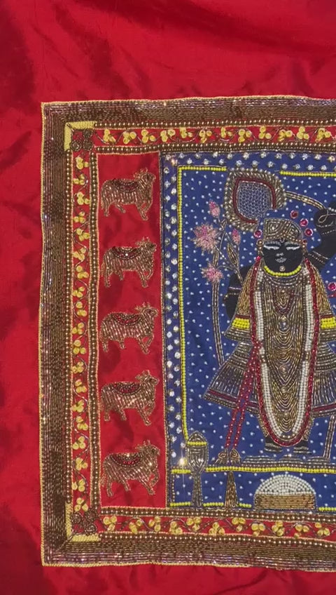 Shrinath Ji Wall Art with LED Lighting